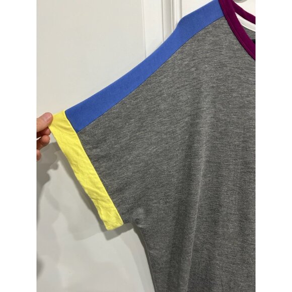 Secret Treasures Womens Gray Pajama Top Multicolor Sleeves Sz 2X - Picture 4 of 8